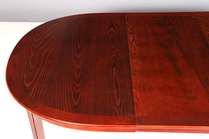 Traumhafter Mid Century Esstisch ausziehbar Oval Tisch Esszimmertisch Küchentisch Vintage Danish