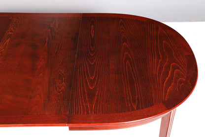 Traumhafter Mid Century Esstisch ausziehbar Oval Tisch Esszimmertisch Küchentisch Vintage Danish