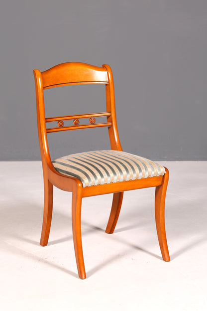 G093 Finish 4x Edle Englische Stühle Englisch Dining Chairs Antik 60er Jahre Regency Küchenstühle Stuhlset (Kopie)