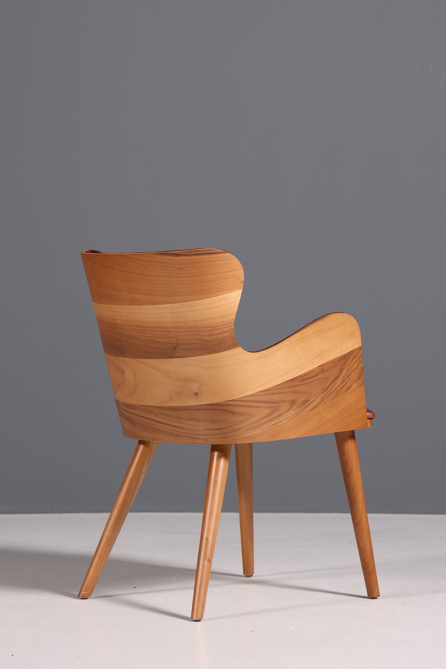 Wunderschöner Chesterfield Stil Stuhl &quot;León Brown&quot; Armlehnstuhl Nussbaum Esszimmerstuhl Sekretär Stuhl