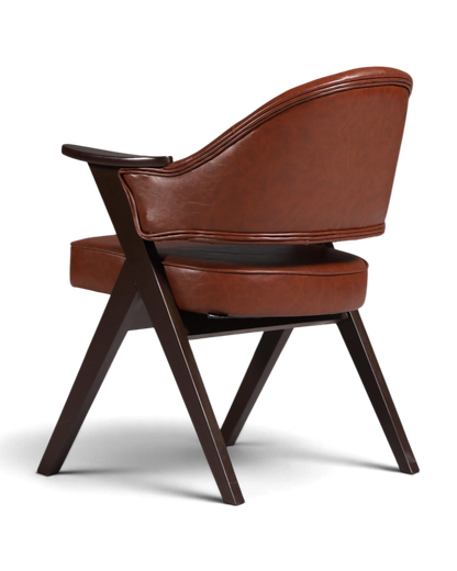 Luxuriöser "Manchester Brown" Stuhl Armlehnstuhl Bürostuhl Chesterfield Stil Esszimmerstuhl Lounge Stuhl