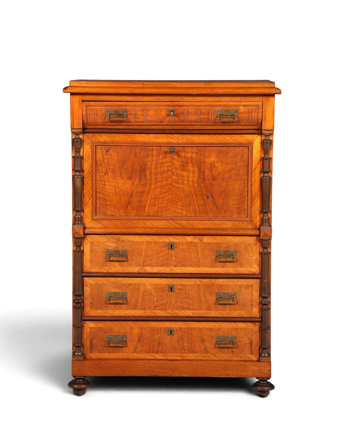 Traumhafter Gründerzeit Sekretär Jugendstil Kommode Antik Schubladenkommode Vertiko Highboard
