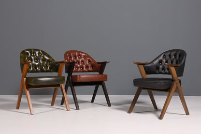 Luxuriöser &quot;Manchester Black&quot; Stuhl Chesterfield Stil  Bürostuhl Esszimmerstuhl Lounge Stuhl