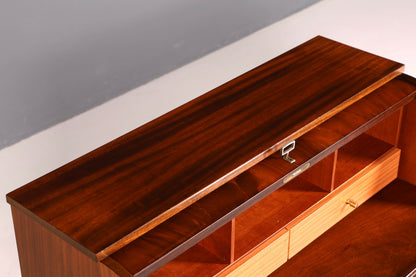 G099 Finish Wunderschöner Englischer Sekretär Schreibkommode echt Holz Schreibtisch Kommode