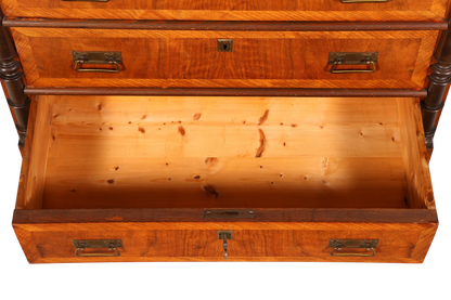 Traumhafter Gründerzeit Sekretär Jugendstil Kommode Antik Schubladenkommode Vertiko Highboard