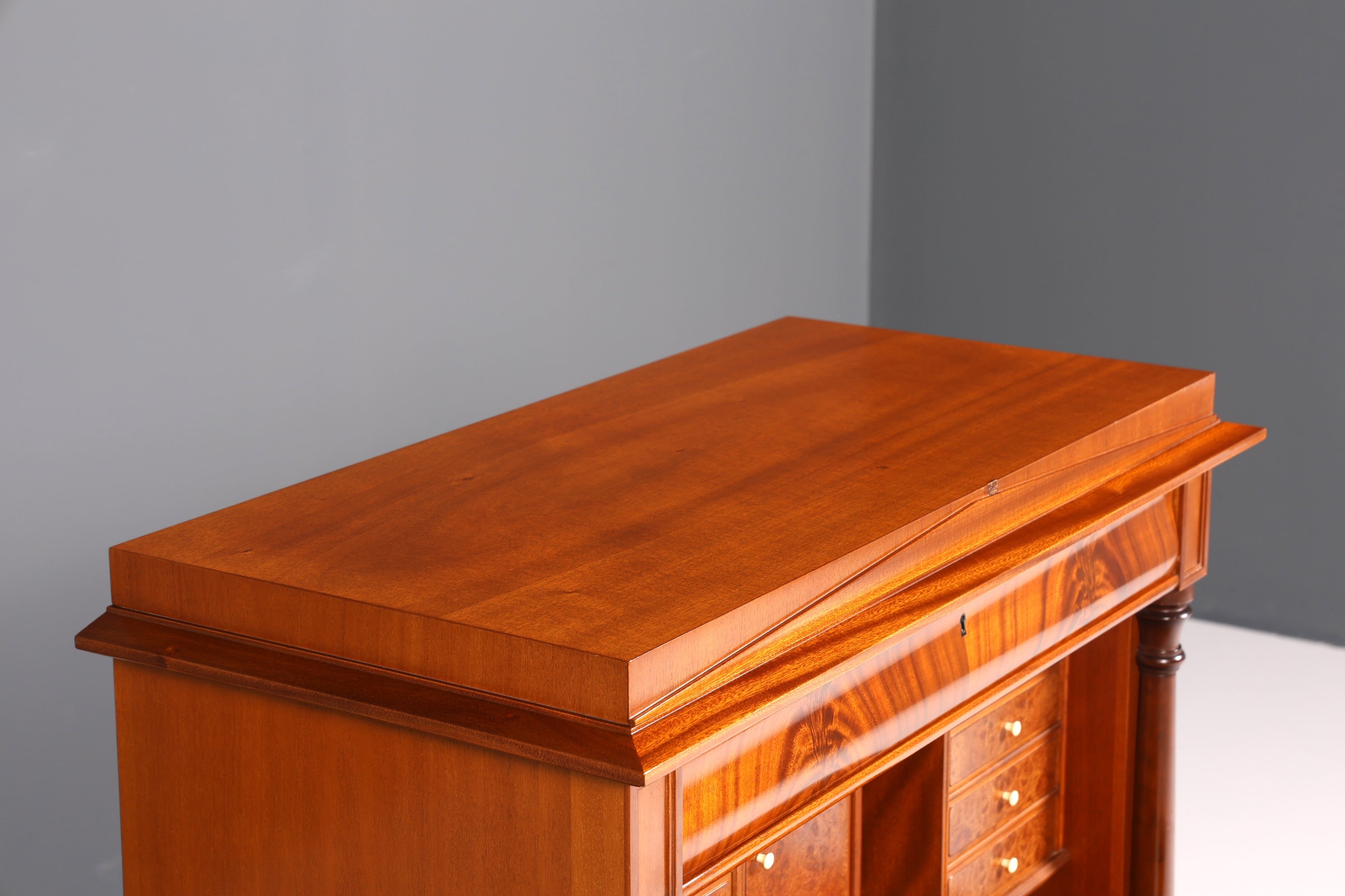 Stilvoller Original Biedermeier Sekretär um 1860 Englisch Kommode Antik Bürokommode