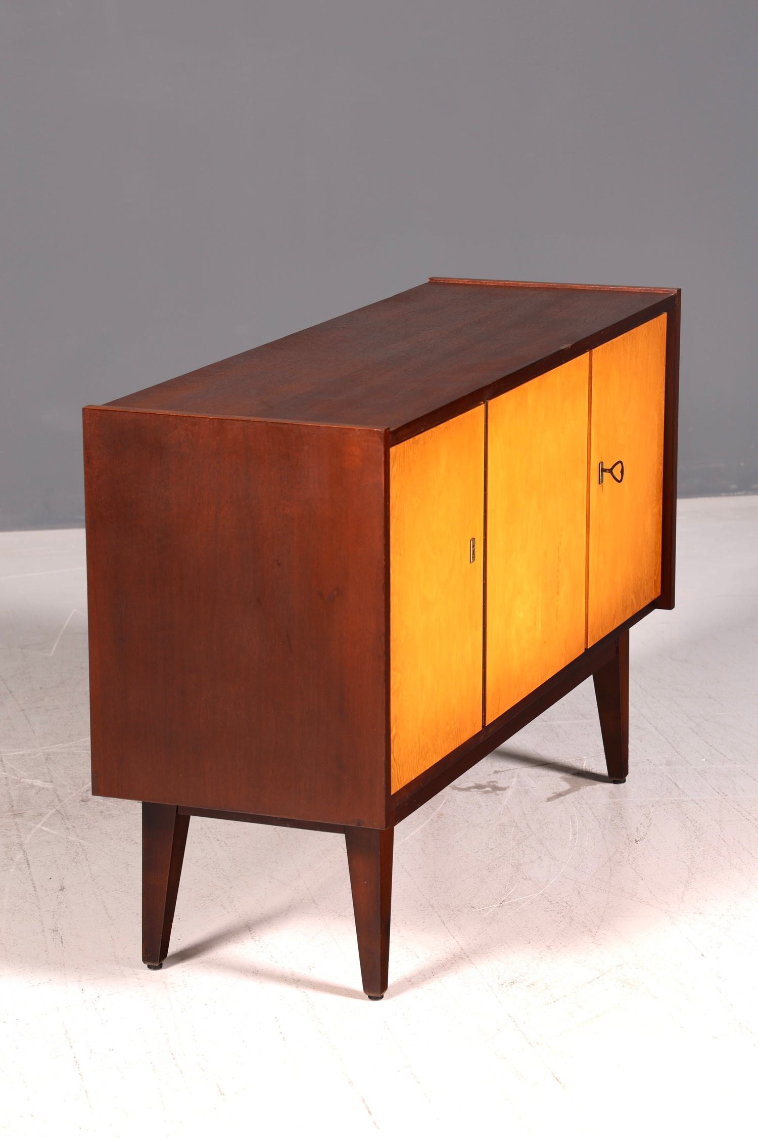 Wunderschönes Mid Century Sideboard Vintage TV Kommode Schrank Anrichte 60s Holz