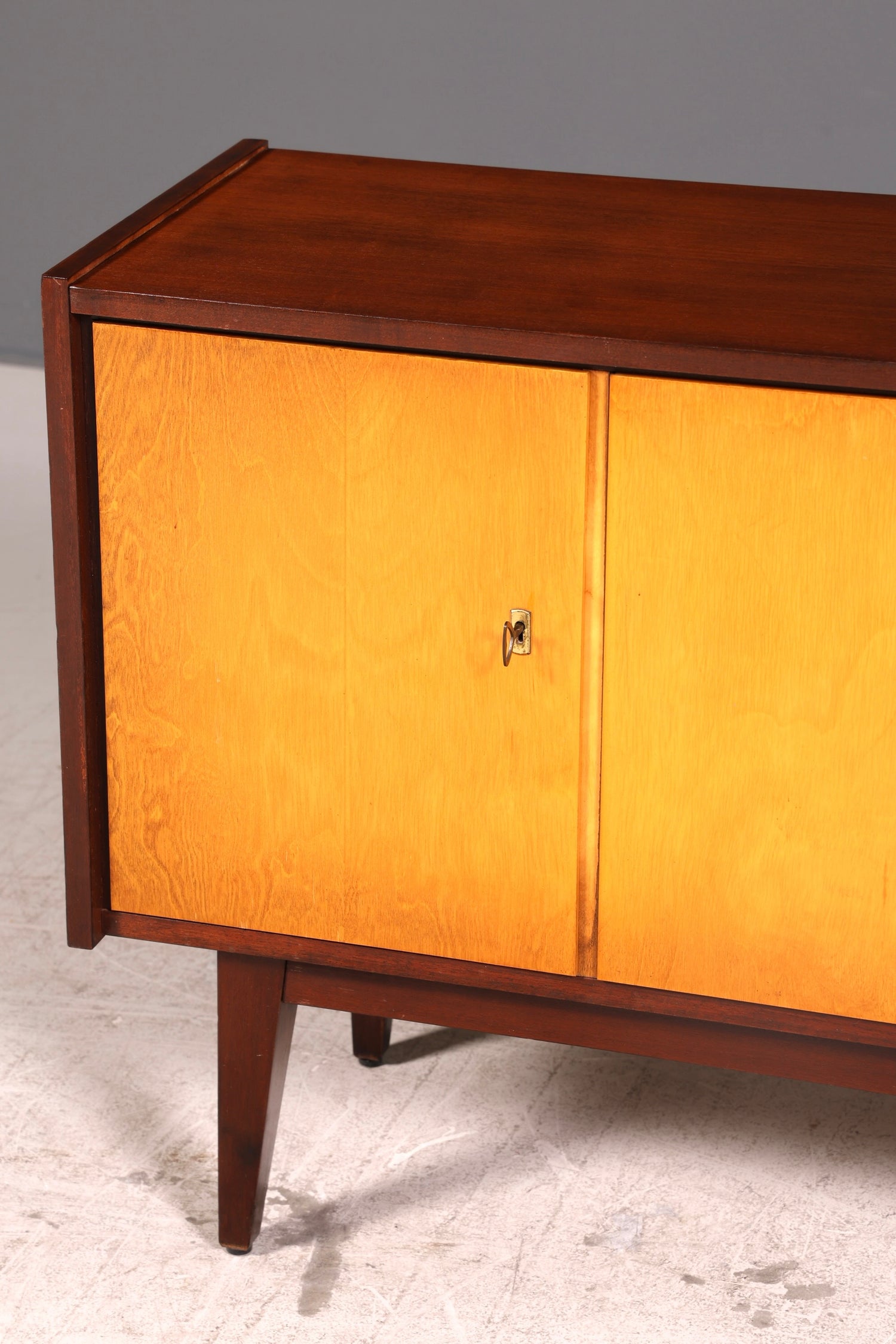 Wunderschönes Mid Century Sideboard Vintage TV Kommode Schrank Anrichte 60s Holz
