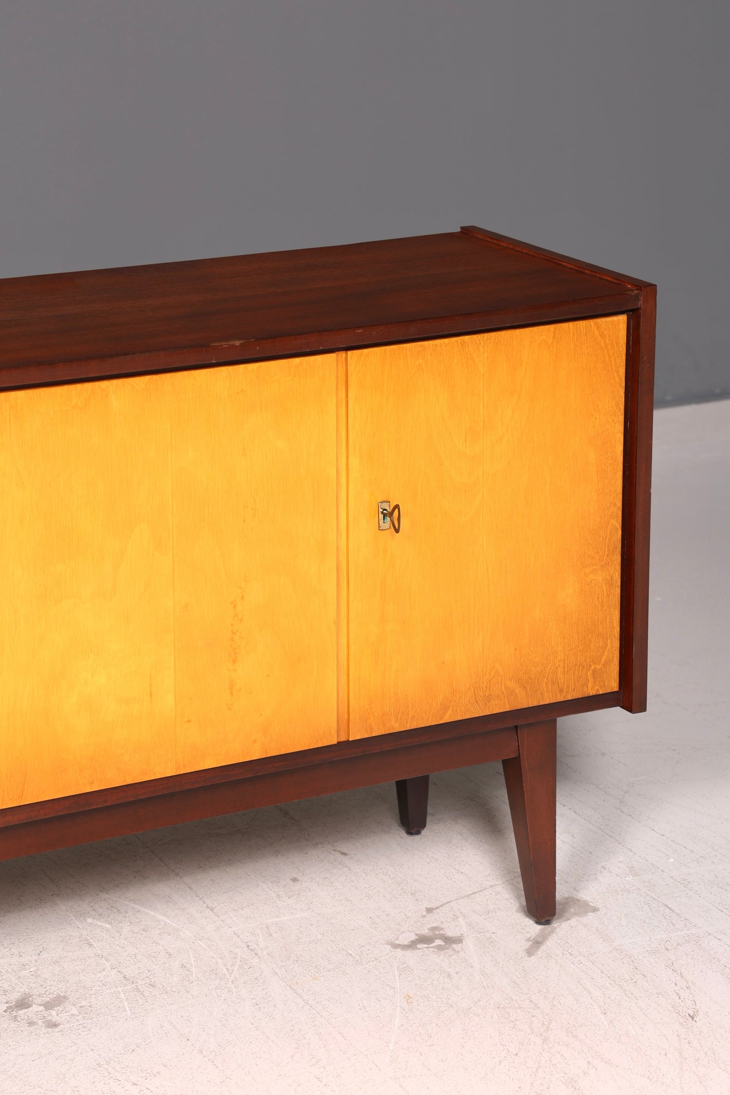 Wunderschönes Mid Century Sideboard Vintage TV Kommode Schrank Anrichte 60s Holz