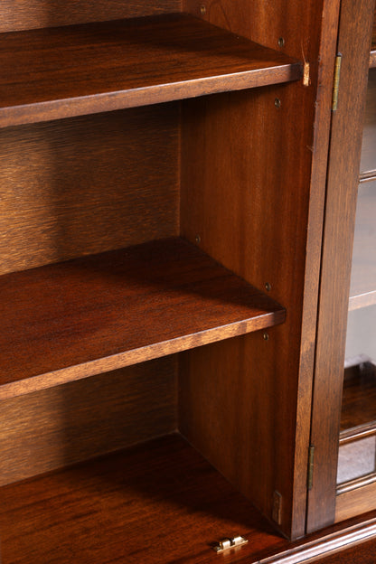 Stilvolle Englische Vitrine Bibliothek Bücherschrank UK Buffet Schrank 60s Jahre