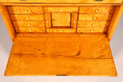 G106 Finish cm Wunderschöner Gründerzeit Sekretär Kommode Jugendstil Schubladenkommode Antik Vertiko