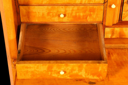 G106 Finish cm Wunderschöner Gründerzeit Sekretär Kommode Jugendstil Schubladenkommode Antik Vertiko