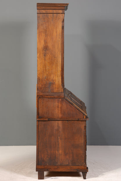 Beeindruckender Biedermeier Sekretär Louis Seize Aufsatzsekretär um 1810 Schreibkommode Büroschrank Kommode