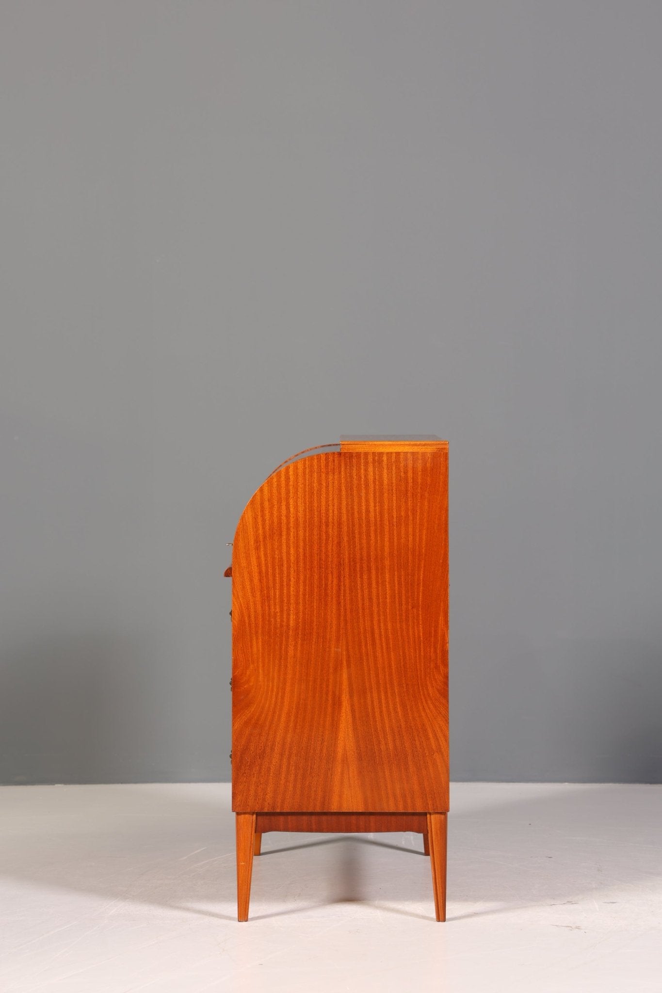 Wunderschöner Mid Century Rollladen Sekretär echt Holz Büro Schrank Vintage Schreibkommode