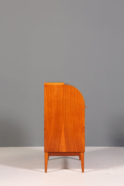 Wunderschöner Mid Century Rollladen Sekretär echt Holz Büro Schrank Vintage Schreibkommode