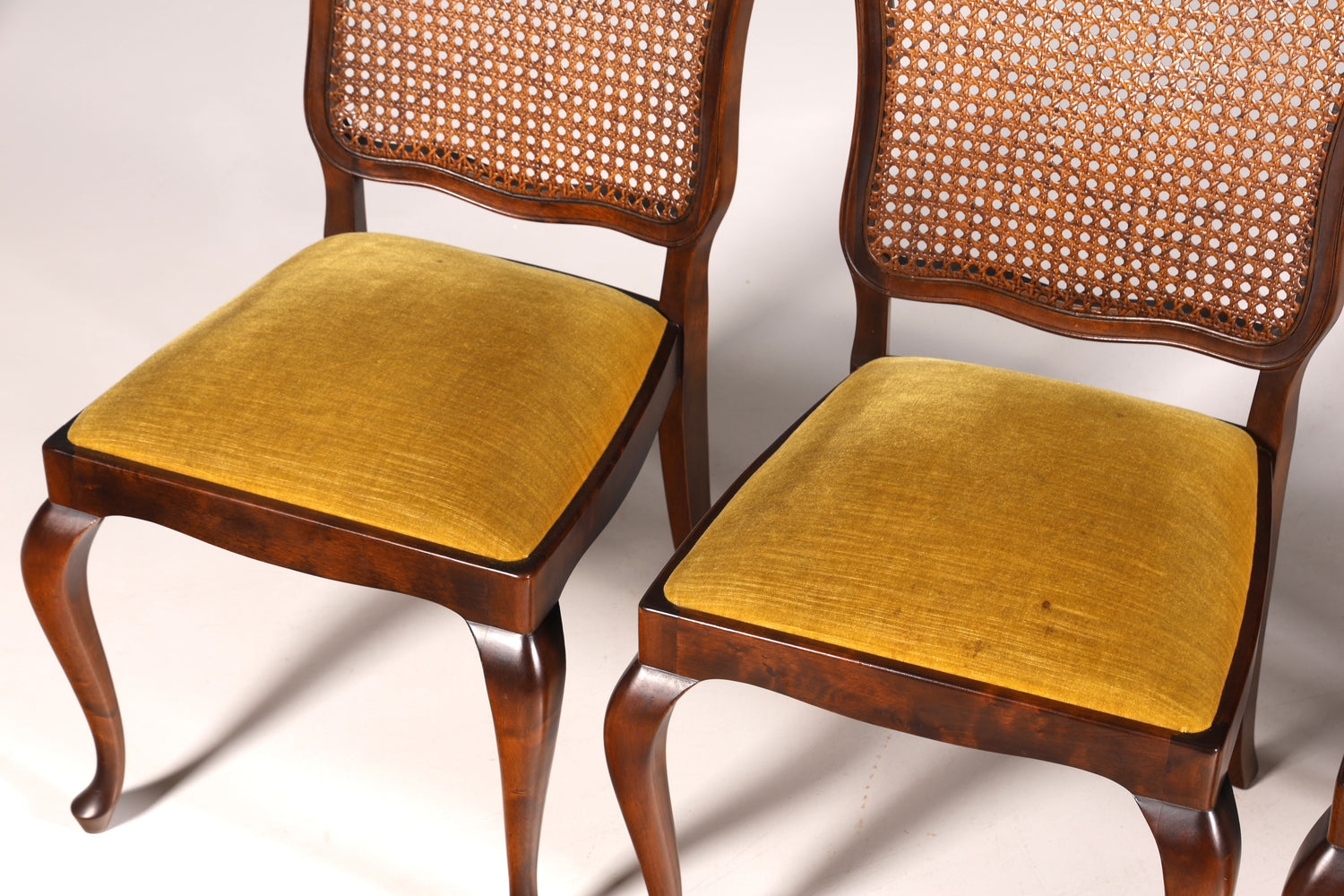 6x Wunderschöne Chippendale Stühle Barock Stil Stuhlset Polsterstuhl Set Küchenstühle Esszimmer Stühle