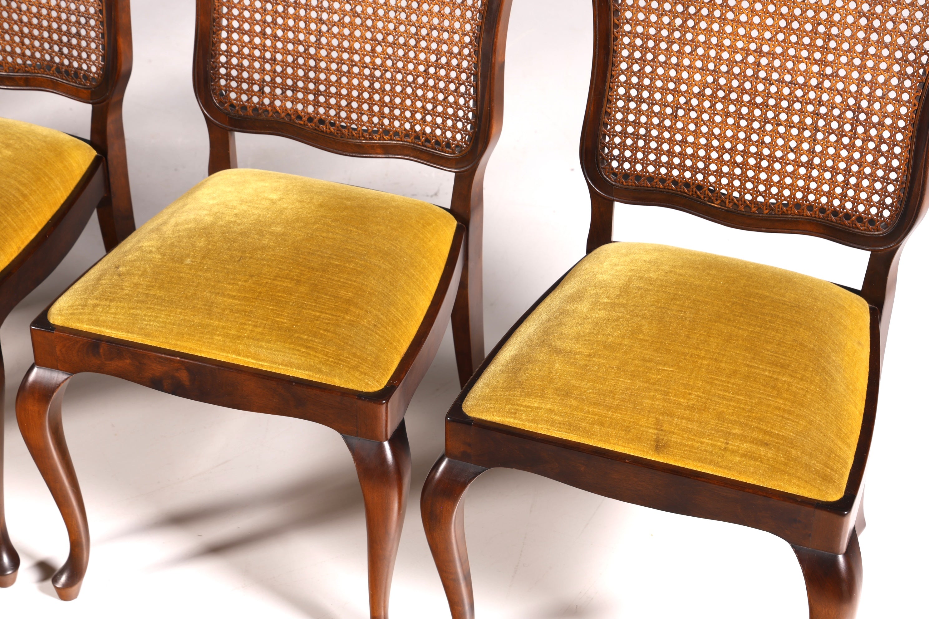 6x Wunderschöne Chippendale Stühle Barock Stil Stuhlset Polsterstuhl Set Küchenstühle Esszimmer Stühle