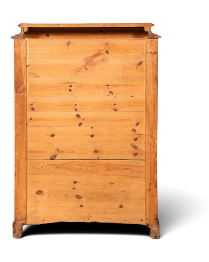 Traumhafter Louis Philippe Sekretär um 1870 Vertiko Nussbaum Highboard Kommode Sekretär Schrank