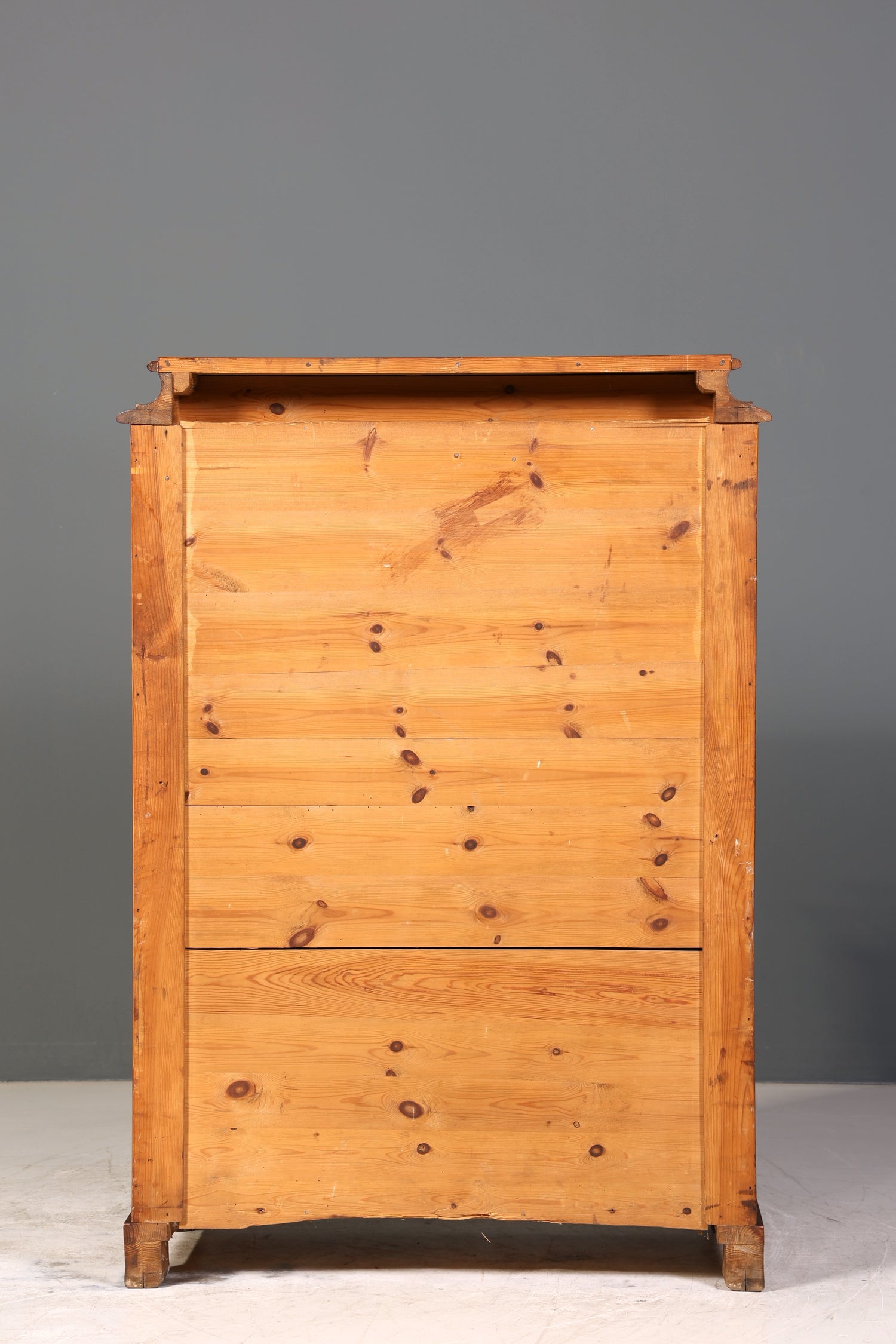 Traumhafter Louis Philippe Sekretär um 1870 Vertiko Nussbaum Highboard Kommode Sekretär Schrank