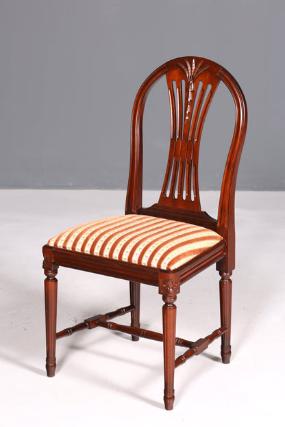 4x Edle Englische Stühle Englisch Dining Chairs Antik 60er Jahre Küchenstühle Stuhlset