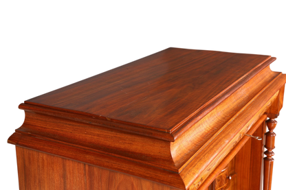 Traumhafter Louis Philippe Sekretär um 1870 Vertiko Nussbaum Highboard Kommode Sekretär Schrank
