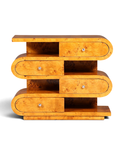 Traumhaftes Art Deco Stil Sideboard Bücherregal Biedermeier Antik Stil Kommode Regal