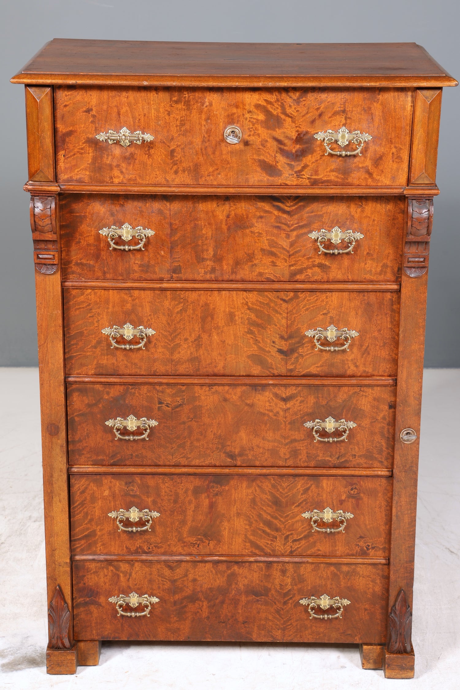 Wunderschöne Gründerzeit Kommode um 1890 Jugendstil Vertiko Schubladenkommode Antik Wäschekommode