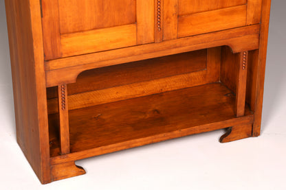 Traumhafte Jugendstil Vitrine Eiche Bücherschrank Glasvitrine Geschirrschrank Schrank
