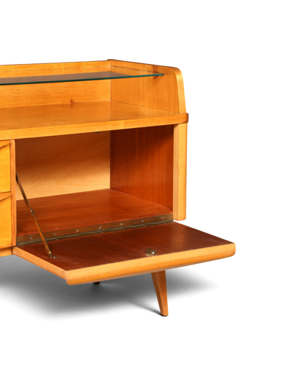 Original Hellerau Schrank Franz Ehrlich Mid Century Sideboard Lowboard DDR Design