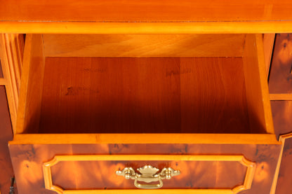 Traumhafte Englische Vitrine Bücherschrank Buffet Antik Stil Englisch Eibe Glasvitrine Bibliothek