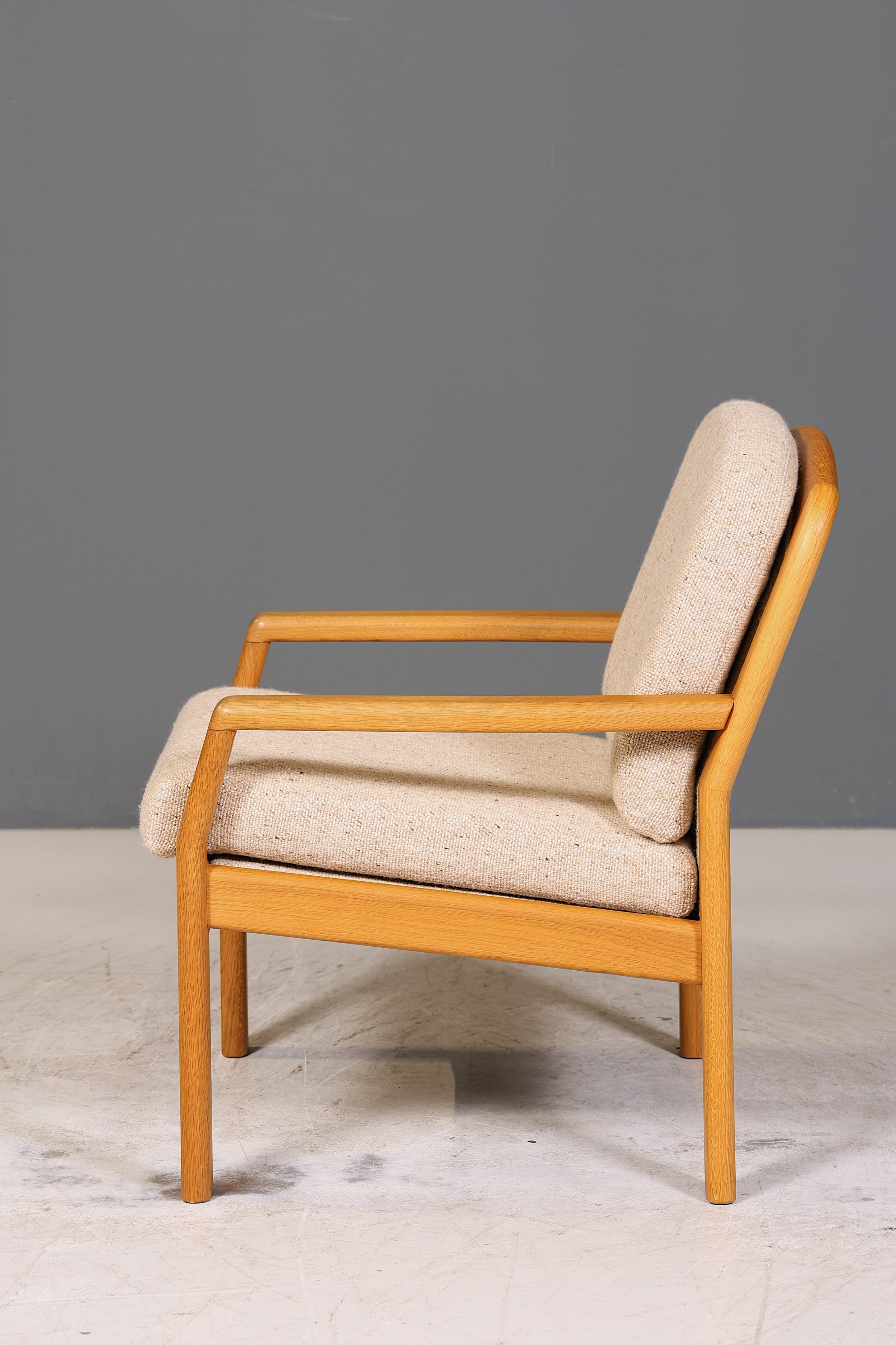 Wunderschöner Original Dyrlund Sessel Mid Century Armlehnsessel echt Holz Lounge Chair