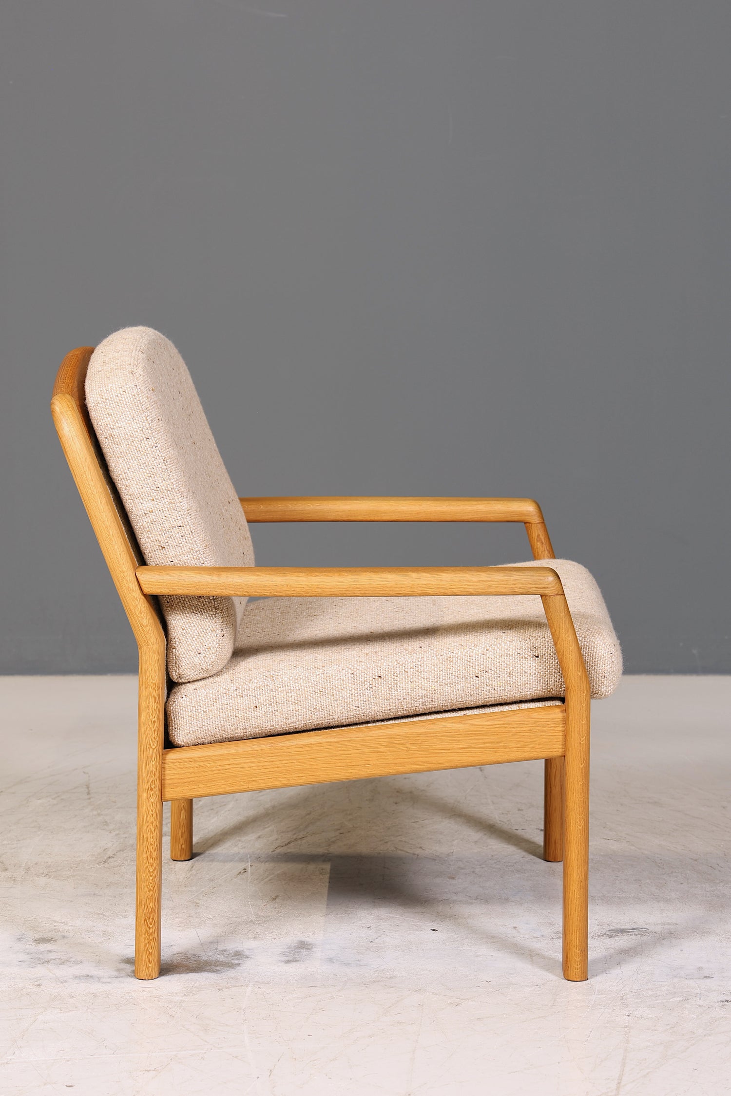 Wunderschöner Original Dyrlund Sessel Mid Century Armlehnsessel echt Holz Lounge Chair