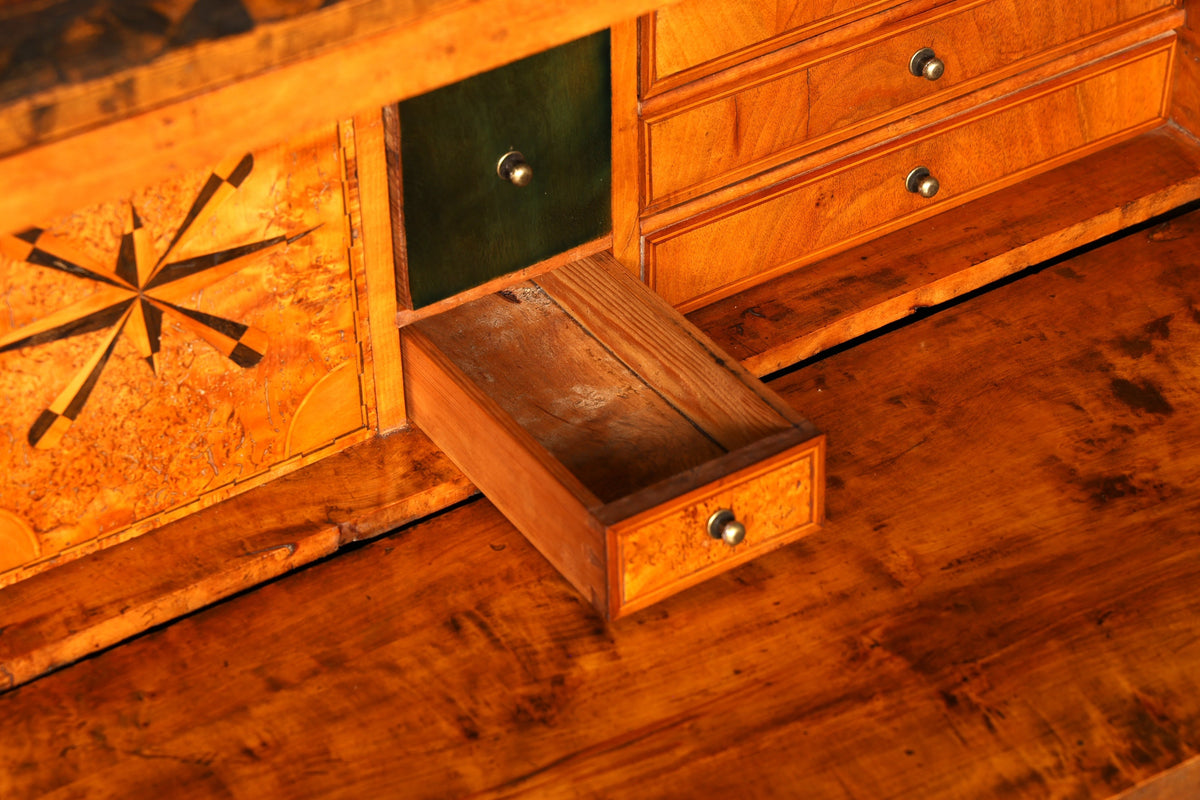 G794 Finish Wunderschöner Original Biedermeier Sekretär um 1860 Englisch Kommode Antik Bürokommode (Kopie)