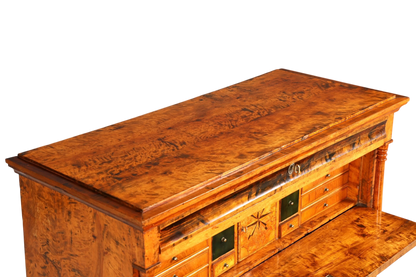 G794 Finish Wunderschöner Original Biedermeier Sekretär um 1860 Englisch Kommode Antik Bürokommode (Kopie)