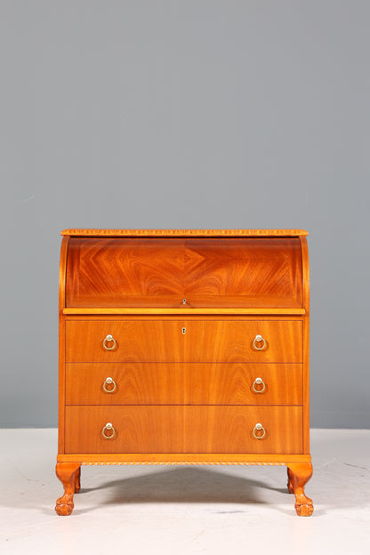 Traumhafter Rollladen Sekretär um 1930 Büro Kommode echt Holz Barock Stil Schreibtisch Bürokommode