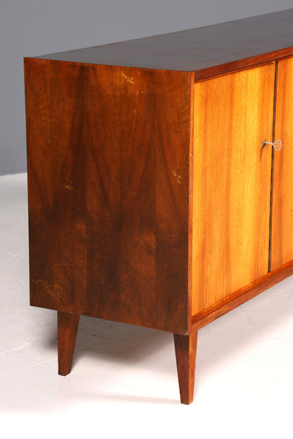 Schlichtes Mid Century Sideboard Vintage TV Kommode 60s Schrank Retro Longboard