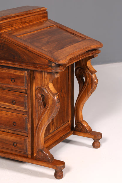 Wunderschöner Englischer Davenport Schreibtisch Desk Sekretär Schreibkommode Viktiorianischen Stil Kommode Antik Vintage