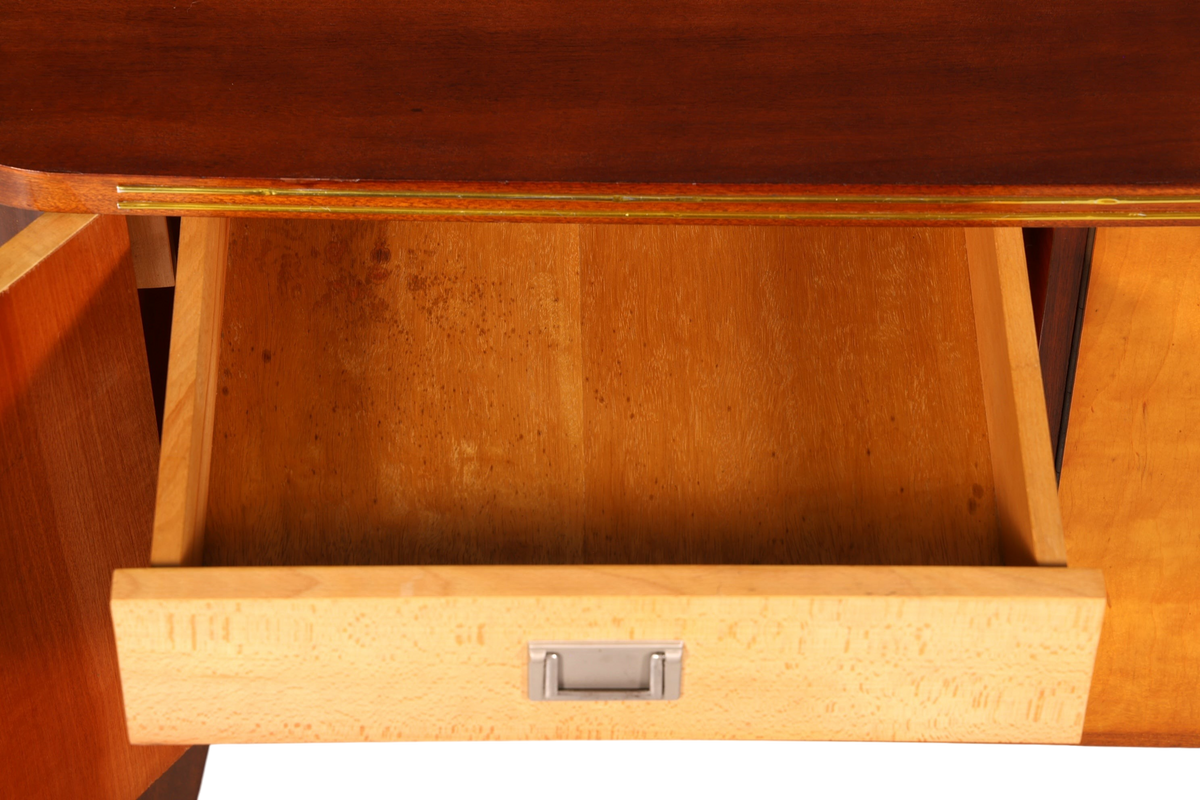 G135 Finish Schlichtes Mid Century Sideboard Vintage TV Kommode 60s Schrank Longboard Retro Lowboard