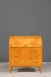 Stilvoller Mid Century Rollladen Sekretär Danish Design echt Holz Rollladen Kommode