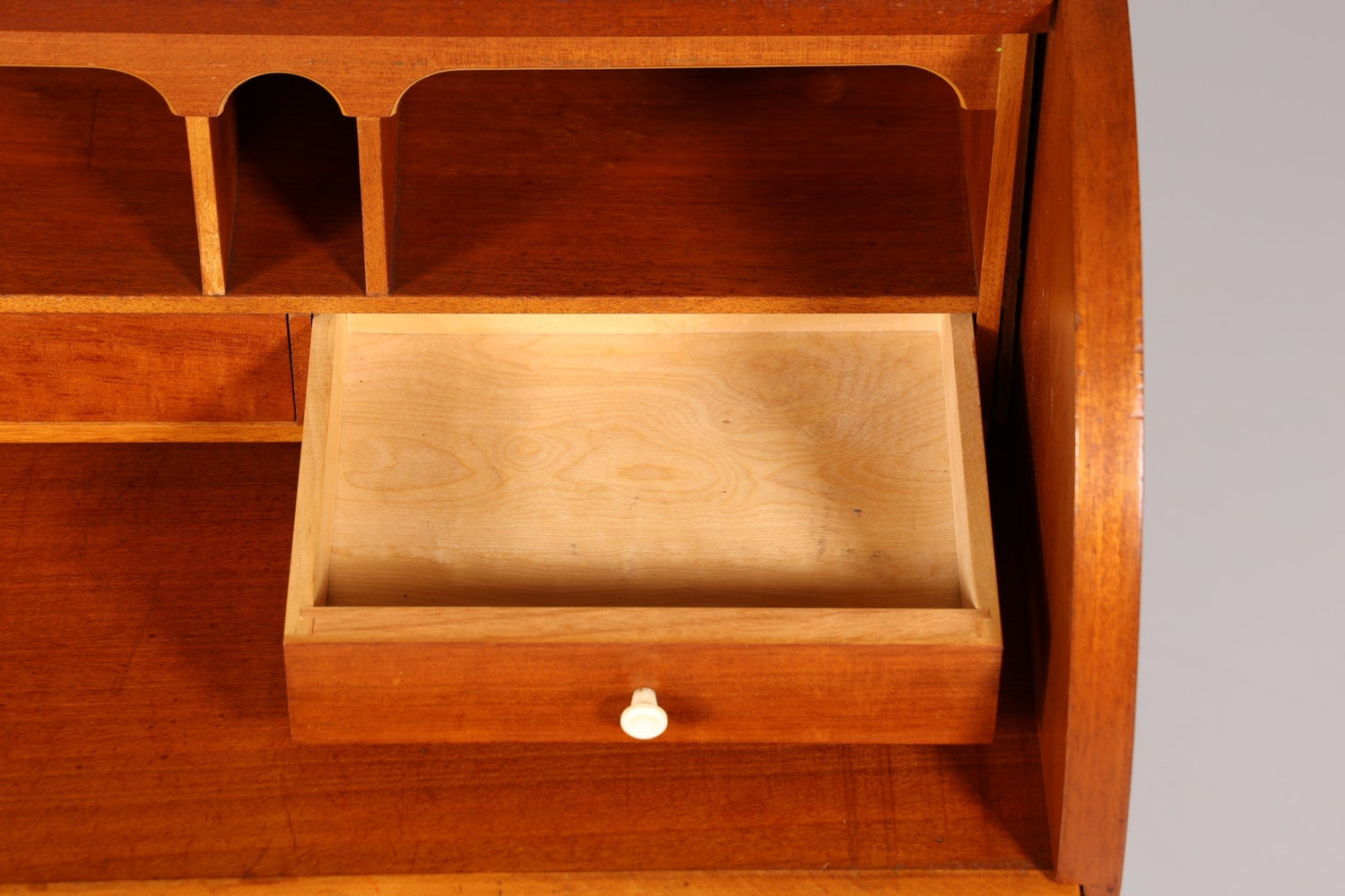 Traumhafter Mid Century Rollladen Sekretär Danish Design echt Holz Rollladen Kommode Schreibkommode