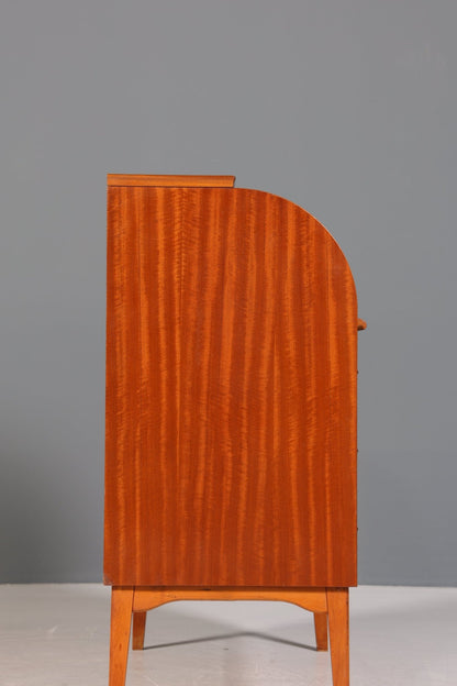 Traumhafter Mid Century Rollladen Sekretär Danish Design echt Holz Rollladen Kommode Schreibkommode