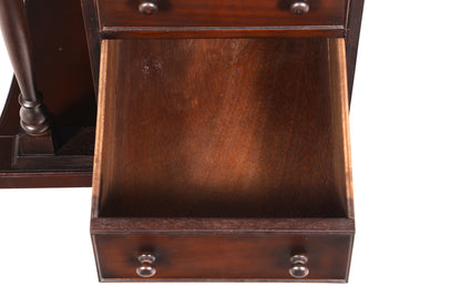 Wunderschöner Englischer Davenport Schreibtisch Desk Sekretär Lederauflage Kommode