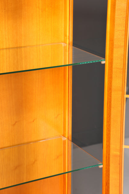 Wunderschöne Englische Vitrine Eibe Bücherschrank Original Mercury Buffet Antik Stil Glasvitrine