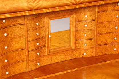 Beeindruckender Biedermeier Sekretär Vertiko Antik Kommode Office Schreibkommode Highboard