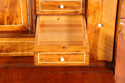 Edler Gründerzeit Sekretär Vertiko Highboard Louis Philippe Kommode Sekretär Schrank um 1880