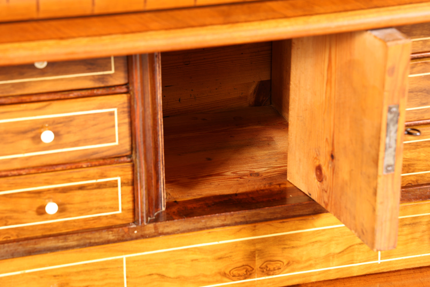 Edler Gründerzeit Sekretär Vertiko Highboard Louis Philippe Kommode Sekretär Schrank um 1880