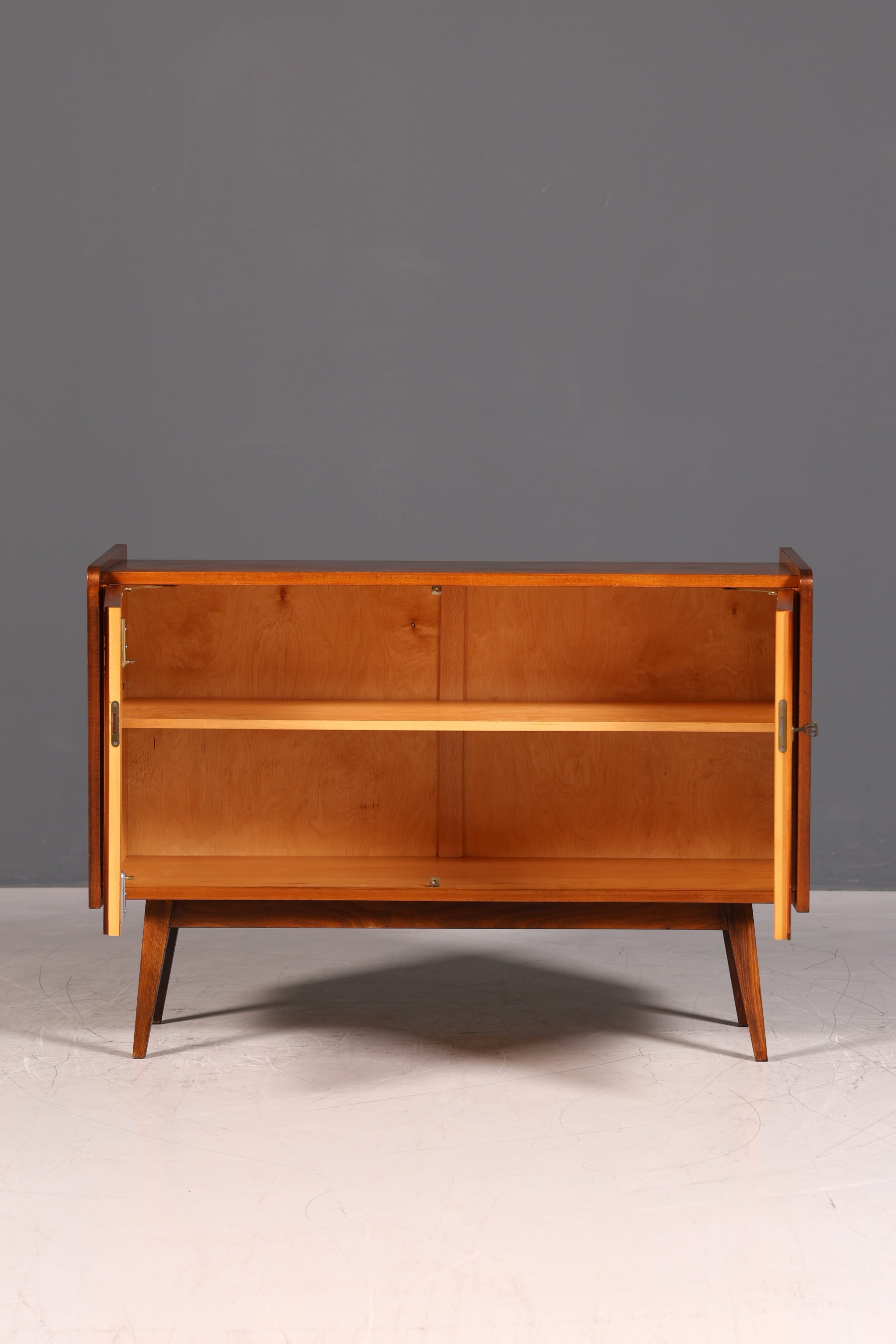 G147 Finish cm Wunderschöne Mid Century Kommode Vintage Schrank Retro Flur Kommode 60s Regal Sideboard