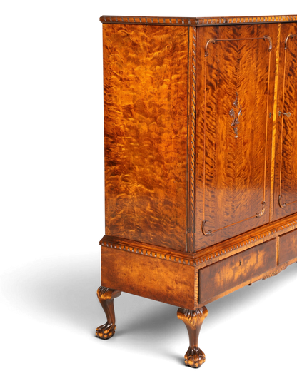 Traumhafter Chippendale Schrank Barock Stil Vertiko Highboard Antik 50s 60s Kommode