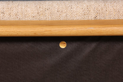 Wunderschönes Original Dyrlund Sofa Mid Century Couch echt Holz 3- Sitzer Canapé