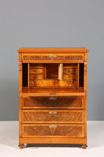 Stilvoller Gründerzeit Sekretär Vertiko Highboard Jugendstil Kommode Schrank um 1880